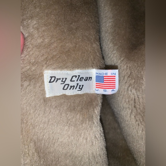 Lee Wald Men's taupe beige Coat Brown faux fur lapels Collar vintage 42 car coat - Picture 7 of 8